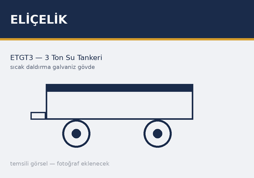ETGT3 — 3 Ton Galvaniz Su Tankeri